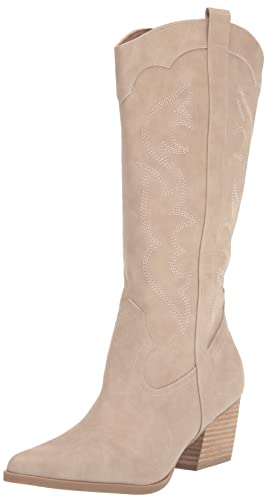 Dolce Vita DV Womens Kindred Western Boot, Stone, 8.5 US