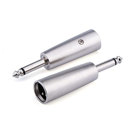 KEBILSHOP XLR Male to 1/4 Inch Male Stereo Adapter [ 1 Piece ]- 6.35mm TS to XLR Male Gender Changer Connector (XLR male to 6.35mm 1/4TS Male) (B0B522FZ64) Amazon Price History, Amazon Price Tracker