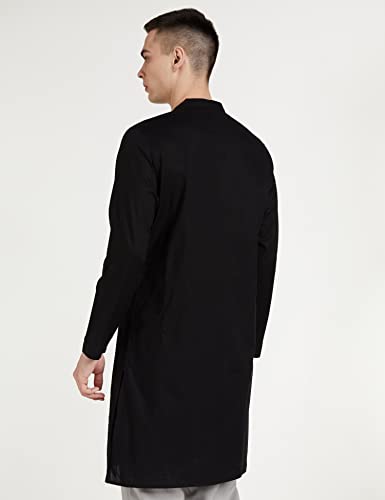 Image of Amazon Brand - Symbol Men's 100% Cotton Solid Long Length Casual Kurta - Regular Fit (Available in Plus Sizes)