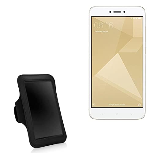 BoxWave Case Compatible with InFocus A1s - Sports Armband, Adjustable Armband for Workout and Running for InFocus A1s - Jet Black