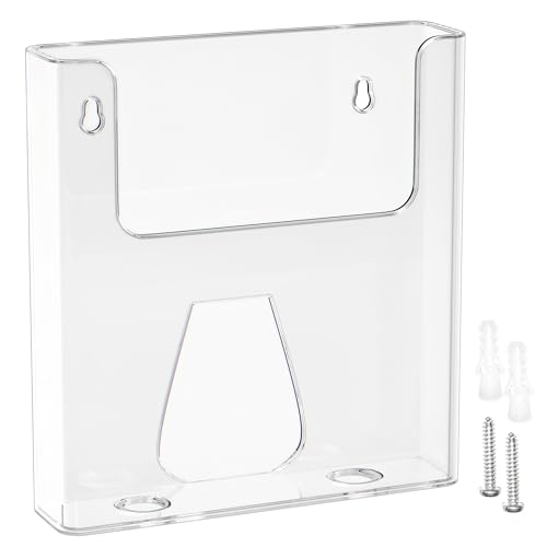 Viymgit DIN A4 Wandprospekthalter Hochformat Transparenter Prospektständer/Flyerhalter zur Wandmontage Prospektbox/Aufsteller für Werbung & Flyer
