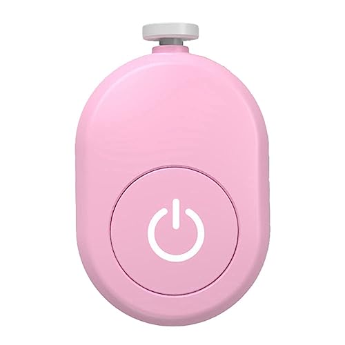 casstaly Kit de herramientas de cortador de uñas eléctrico para niños, fácil de recortar, cortaúñas para recién nacidos, color rosa
