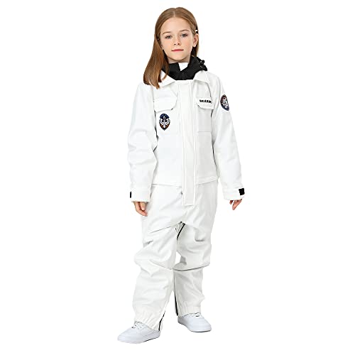 Image of HOTIAN Kids One Piece Snowsuits Girls Ski Suits Overalls Waterproof Insulated Snow Wear Outfits Snowboarding Jackets