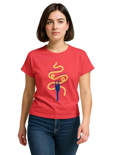 Image of HELLCAT Mulitcolor Trendy Printed Body Fit T-Shirt for Women | Pack of 1 T-Shirt
