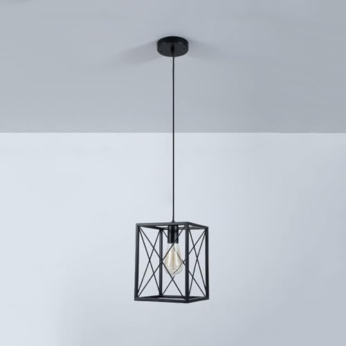Lámpara de techo vintage industrial para decorar barras de bar y comedores rústicos