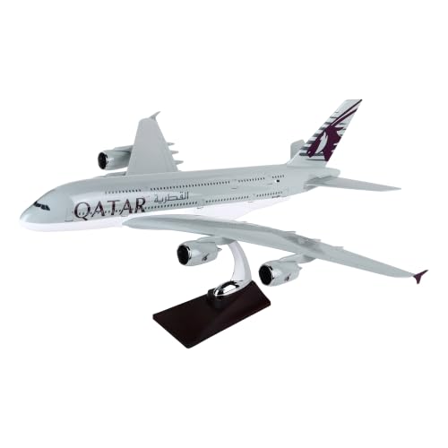 Image of Toys Uncle Diecast Aeroplane Scale Model, (A380 Qatar, 46 CM)