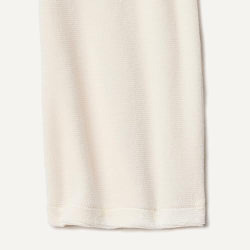 Amazon Essentials x Sofia Grainge Baby Girls' Corduroy Velour Set with Gathered Yoke, Poplin Collar, Elastic Waist, Ivory, 12 Months - image 4