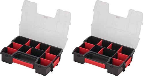 Image of CRAFTSMAN Small Storage Organizer, 10 Compartment, Plastic (CMST14021) (Pack of 2)