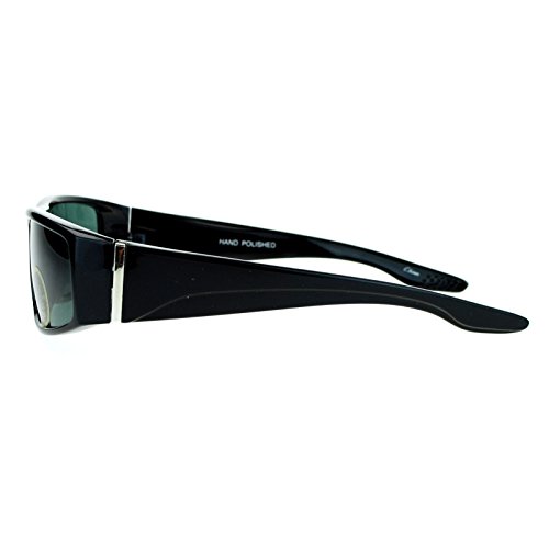 Impact Resistance Glass Lens Sunglasses Mens Rectangular Biker Shades4