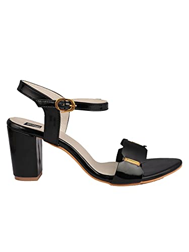 Image of Shoetopia Womens /Girls Backstrap Solid Block Heels