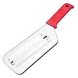 Cabbage Shredder for Coleslaw, Krauthobel Edelstahl Manueller Kohlschneider für Sauerkraut & Salat, Doppel-Klinge Gemüsehobel, Profi Küchenhelfer (Rot)