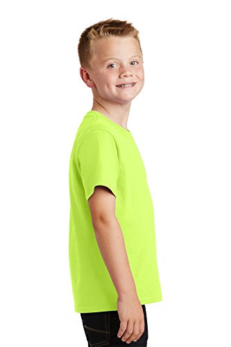 Port & Company - Youth Core Cotton Tee S Neon Yellow*2