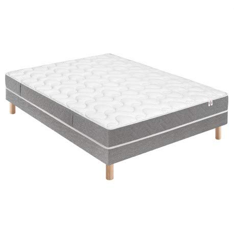 Douces Nuits Ensemble Botaniste 100% Latex + Sommier Base Morpho 80x190