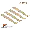 Universal Depth Chainsaw Guide Bar Rail Groove Cleaning Tools Fit for Most Chain Saws, Set of 4 PCS Carbon Steel Cleaners, Chainsaw Parts, and Accessories