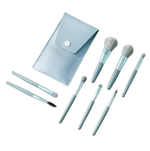 Makeup Brush Set 8PCS Mini With Storage (Dark_peach)-image-32