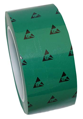 UltraTape 2265 ESD Cleanroom Tape, Green, 2 in x 108 ft