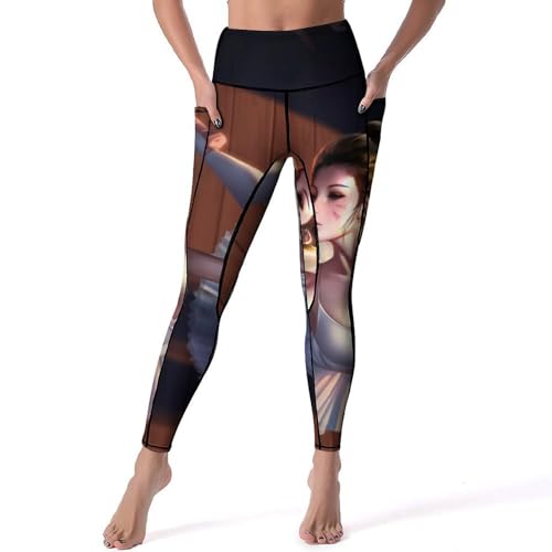 Legging femmes de sport du Ballet pantalon de yoga taille haute taille S noir pour gym et fitness