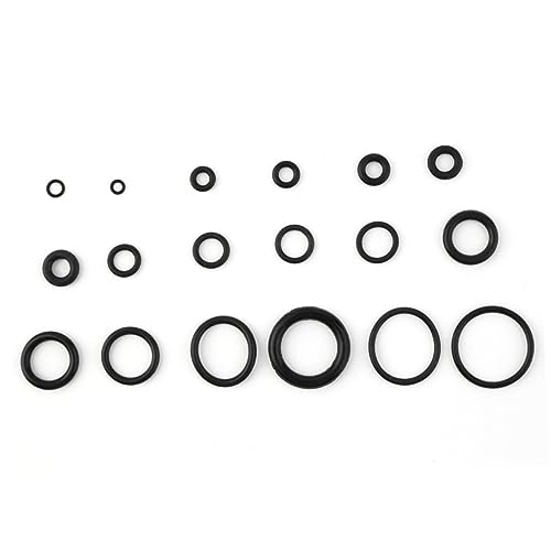 SOLUSTRE 225pcs Rubber Gasket - Sealing for Car Door Window and Appliance Repairs Premium Elasticity Convenient Storage Box Black