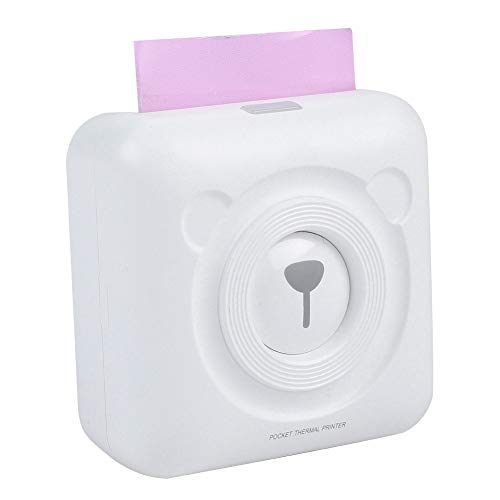 Mini Handydrucker, Wireless Bluetooth Thermo Fotodrucker Pocket Note Empfangsdrucker,Tragbar Mobiler Fotodrucker 57x30mm Thermische