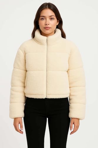 Image of KOTTY Women's Cozy Fit Full Sleeve Coral Fleece Zip Jacket - Winterwear with Pockets for Daily Warmth & Style