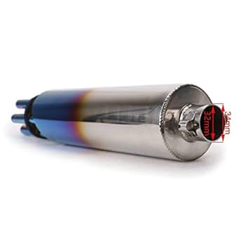 Amazon | バイクスリップオンマフラー バイクサイレンサー