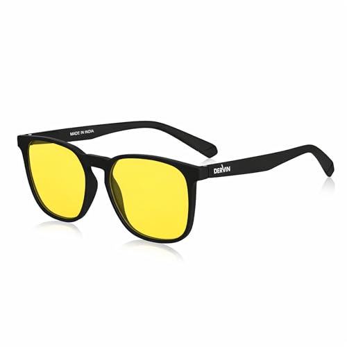 Image of Dervin UV Protected Yellow Lens Driving Polarized Sunglasses for Men & Women