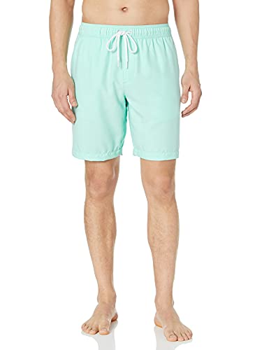 Amazon Essentials Bañador de 9"de secado rápido fashion-swim-trunks, Mint, US S (EU S)