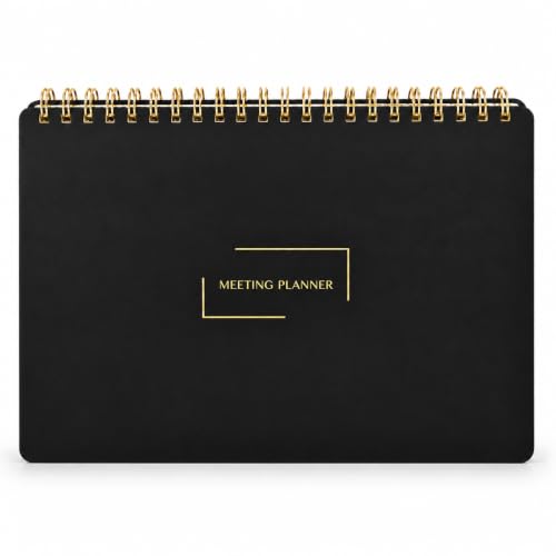 Merely Home Meeting Notes Notebook for Work, Spiral Project Planner