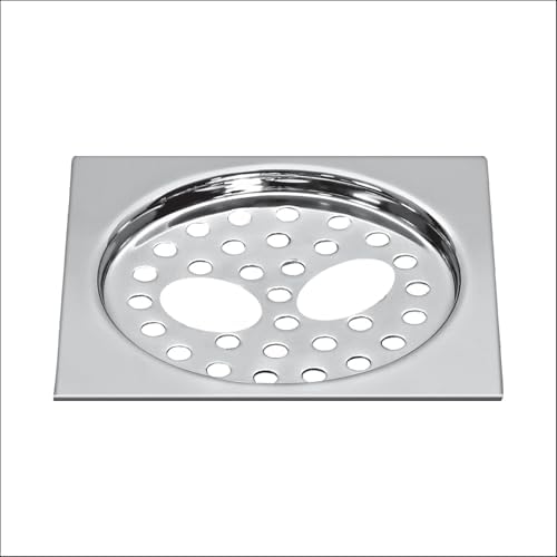 Sanjay Chilly SS Floor Drain Double Hole Jali for Bathroom Cleaner Sani ...