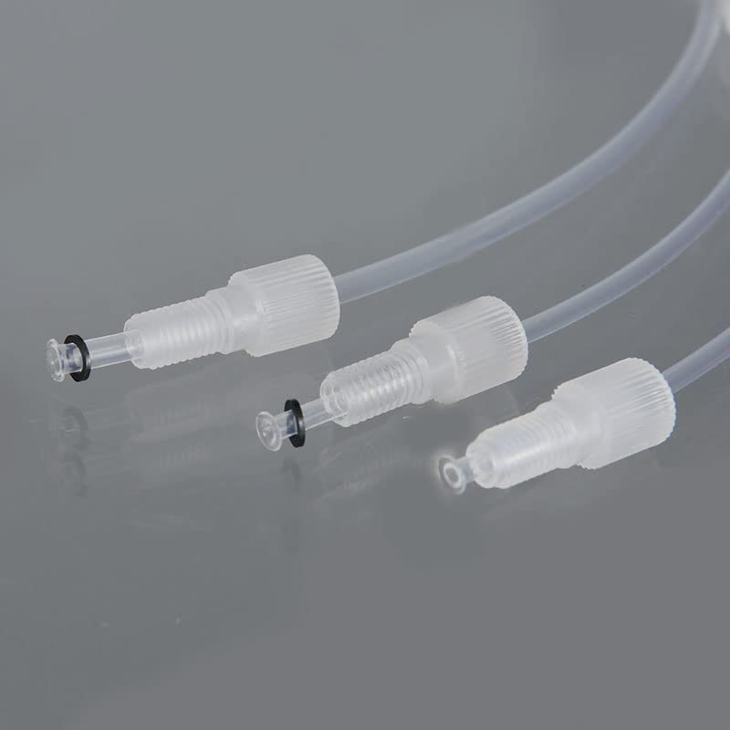 FEP Tube Connectors Stub End Joint Quick Coupling Anti High Pressure 1.5Mpa Multiple Choices PP Material Flanged Fitting - (Color: 1-4-28UNF-032-PP)