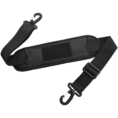 Azarxis Verstellbarer Schultergurt 3.8cm, Breiter Taschengurt Schulterriemen mit Karabiner für Schultertaschen Tragetaschen Handtaschen (Schwarz - 38mm, 138cm) Cover