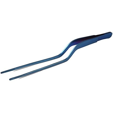 JB Prince Blue Offset Fine Tip Tweezer 7.8 inches Cover