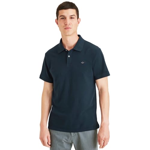 Dockers® Men's Slim Fit Short Sleeve Performance Pique Polo, Pembroke, Large