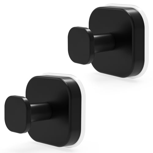 homeasy 2 Pièces Crochets Ventouse Puissants – Crochet Sans Perçage, Crochet Mural en Inox Étanche, Porte Serviette Mural pour Cuisine & Salle de Bain,...