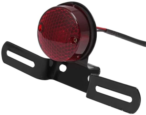 Feux arrière freinage moto chopper bobber support plaque réfléchissant