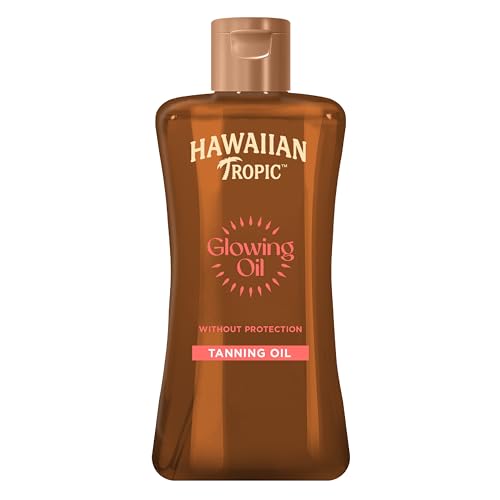 Hawaiian Tropic Tanning Oil SPF 0 - Aceite Bronceador Solar Sin Protección, Fragancia Tropical, 200 m