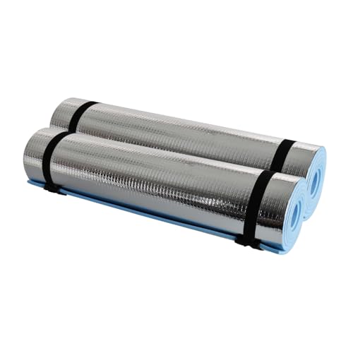 Garden Mile Single Compact Waterproof Roll Up Mattress Thermal Insulated Foam Camping Mat Or Exercise Mat Portable Festival Bed Mattress Sleeping Mat Foil Camping Mat