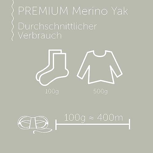 Regia Schachenmayr Premium Merino Yak, 100G kiesel...