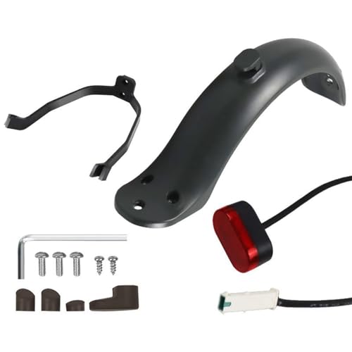 【Set completo – Pronto all'uso】Il set di parafanghi contiene tutto il necessario per un uso immediato: parafango di alta qualità, supporto rinforzato, viti in acciaio inox, riflettori e ganci. Questo accessorio per scooter elettrico è ideale come ricambio o aggiornamento di lunga durata. Che si tratti di una parte difettosa o di una nuova installazione, i nostri accessori per scooter elettrici sono il ricambio perfetto per scooter elettrico Xiaomi M365, 1S, Pro 2, scooter 3 e modelli compatibili. Stabilità, qualità e funzionalità in un unico pacchetto.