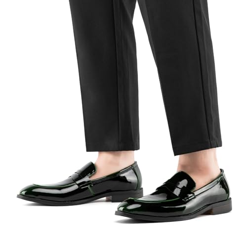 Image of JITAI Mens Velvet Loafers Dress Shoes Loafers for Men Tuxedo Suit Shoes