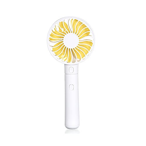 Splenssy Draagbare mini-handheld ventilator 2000 mA powerbank 3 snelheidsinstellingen voor reizen, kamperen en outdoor…