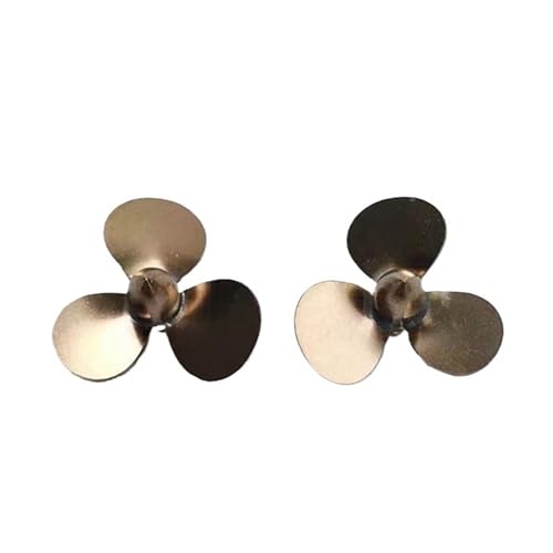 Juego De Hélices De Latón De 3 Palas For Modelo De Barco RC, 22mm De Diámetro, En Sentido Horario Y Antihorario, For Accesorios De Modelos De Barcos RC