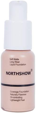 Foundation cream, Longay New 30ml PHOERA Matte Oil Control Concealer Liquid Foundation (02# Nude)