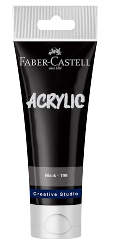 Image of Faber-Castell Creative Studio Acrylic TUBE120ML-BLACK 199