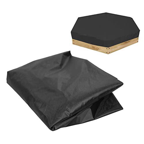 Yctze Waterproof Hexagonal Sandbox Cover for Garden & Children Sand Pit, Sun Shade Protector (140 * 110 * 20cm) - Image 3