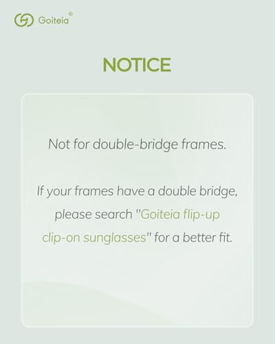Image of Goiteia Polarized Flip up Clip on Sunglasses over Prescription Glasses for Men Women-Upgraded No Blue Glare