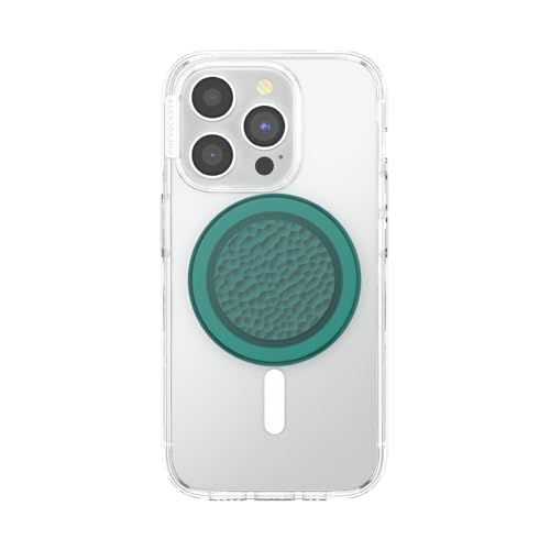 Image of PopSockets Phone Grip for MagSafe, Magnetic Holder, Phone Stand, Green - Enamel Hammered Fresh Pine