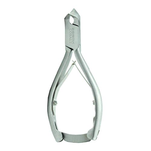 Zeepk Cobalt Stainless Steel Heavy Duty Ingrown Toe Nail Clipper Cutter Trimmer for Thick Nails Chiropody Podiatry Manicure/Pedicure - Moon Shape Super Sharp Blade Clippers