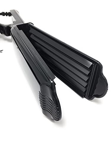 LeoFla Piastra Professionale per Capelli Effetto Frisé da 45W in Tormalina 220°C, Variabile, Media