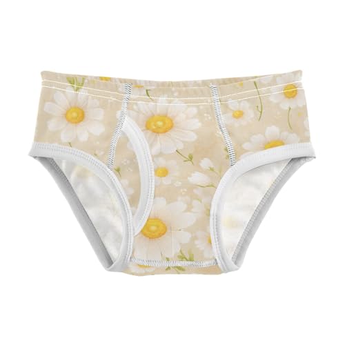 KLL Delicate Daisy Print Toddler Boy Cotton Underwear Briefs Cute Children Panties